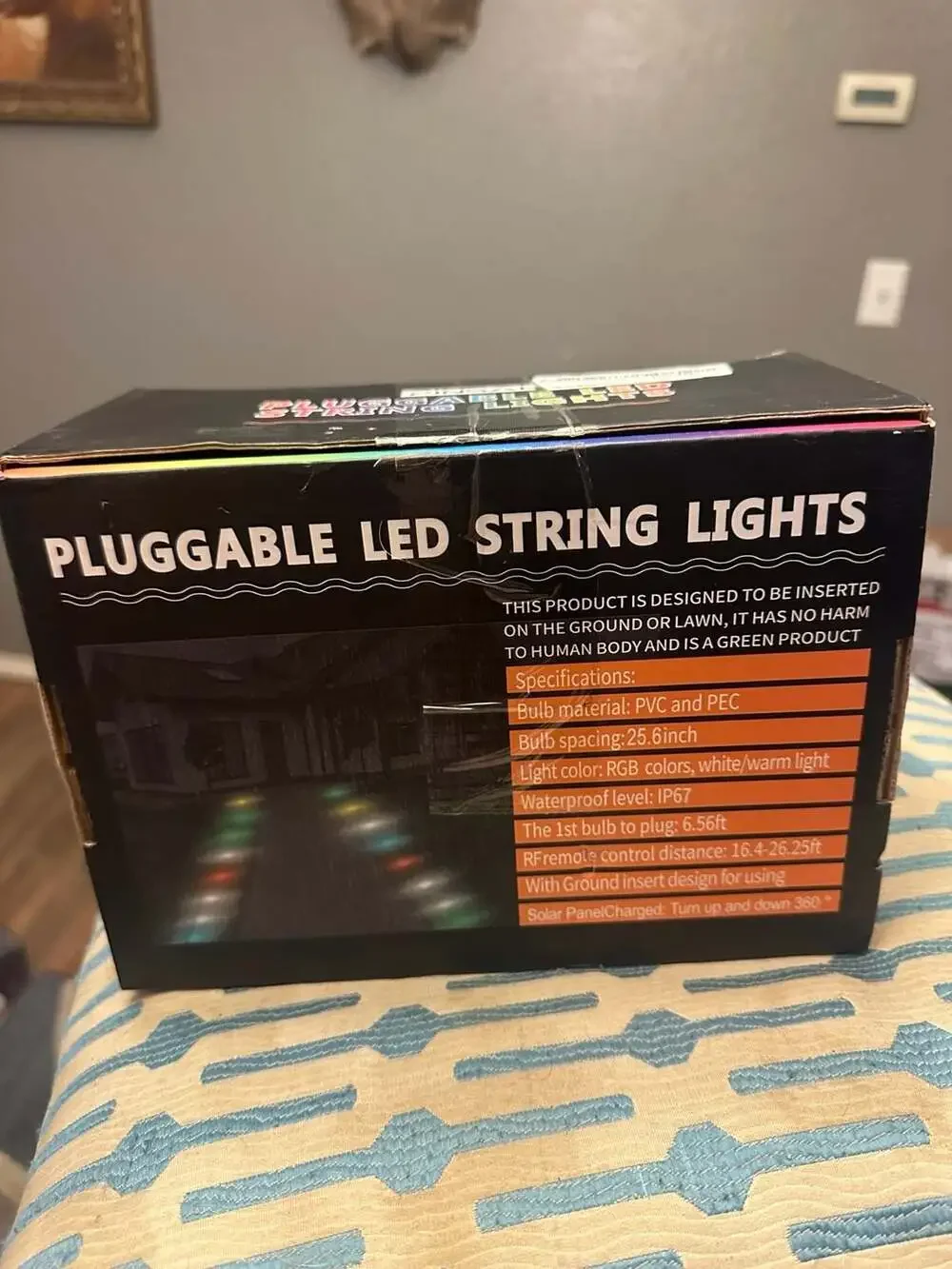 18 Pack Outdoor Ground Lights,46FT Pathway Lights Music Mode